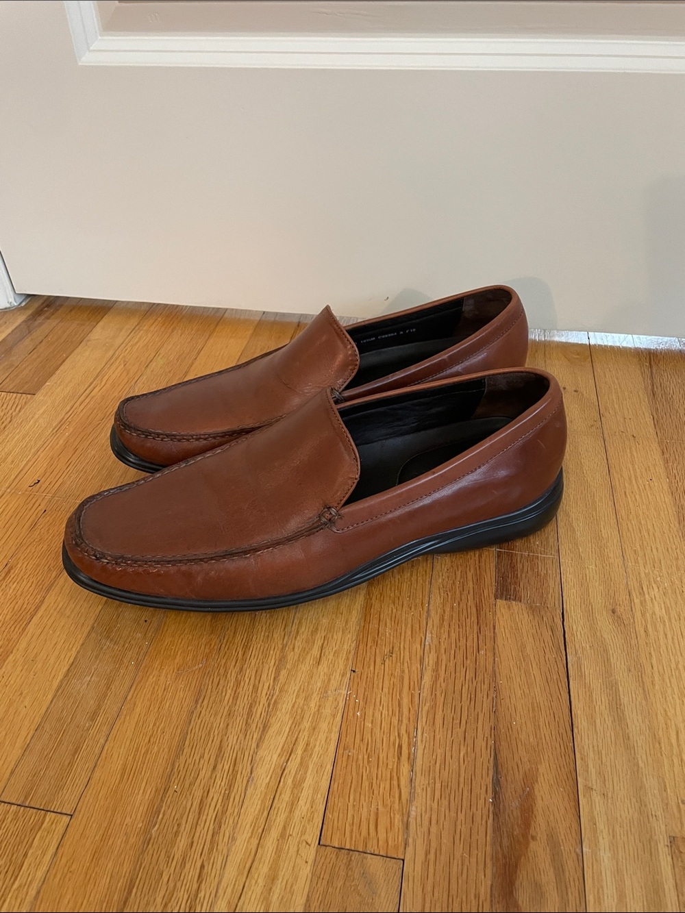 Leather loafers